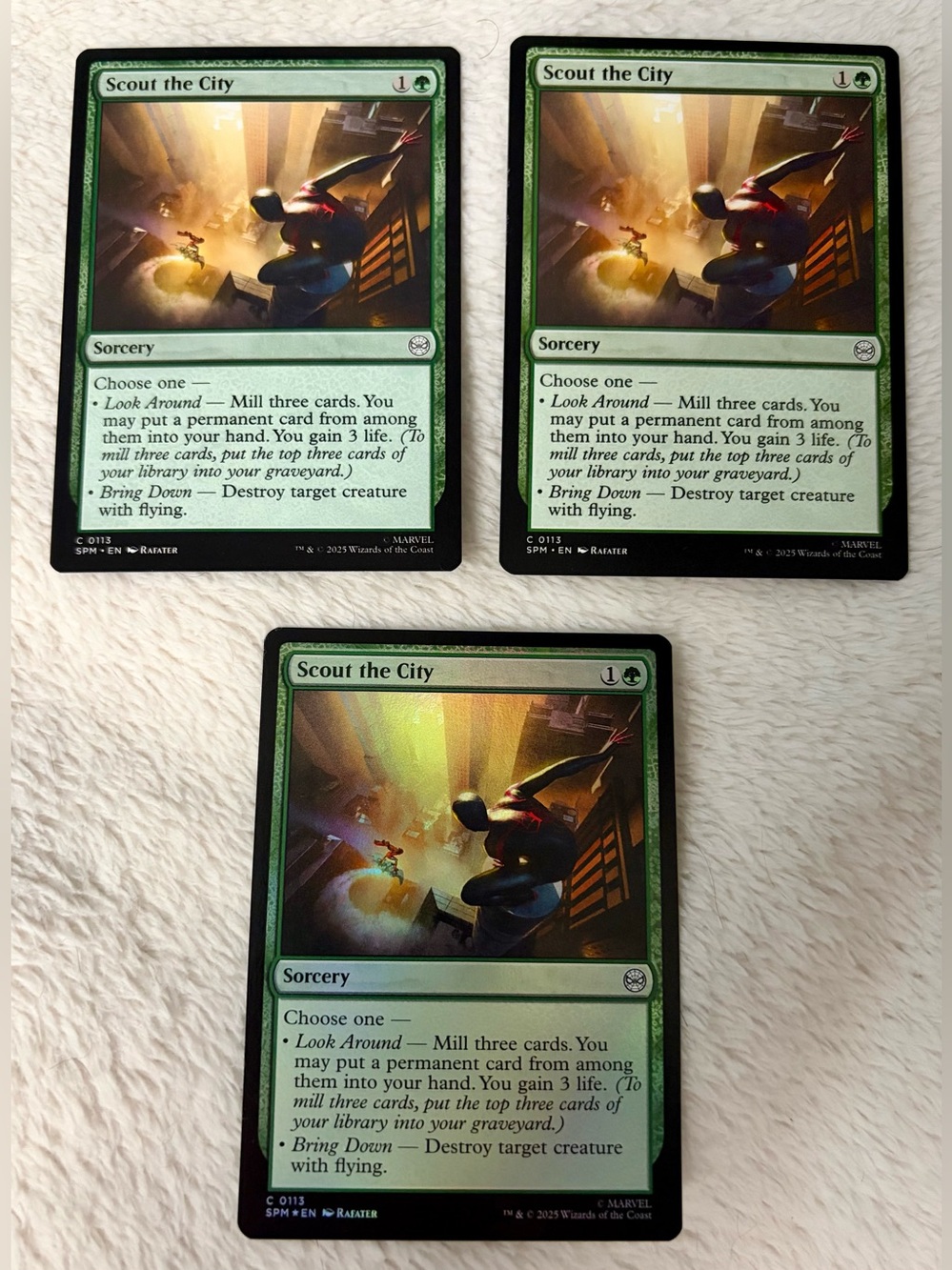 MTG Marvel’s Spider-Man Scout the City 113 x3 | Sorcery